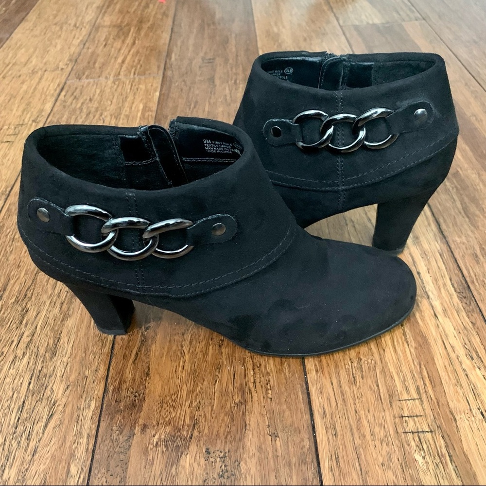 A2 by Aerosoles Faux Suede Women's Heeled Dress Ankle Boots
